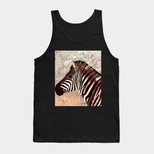 Zebra colourful Tank Top